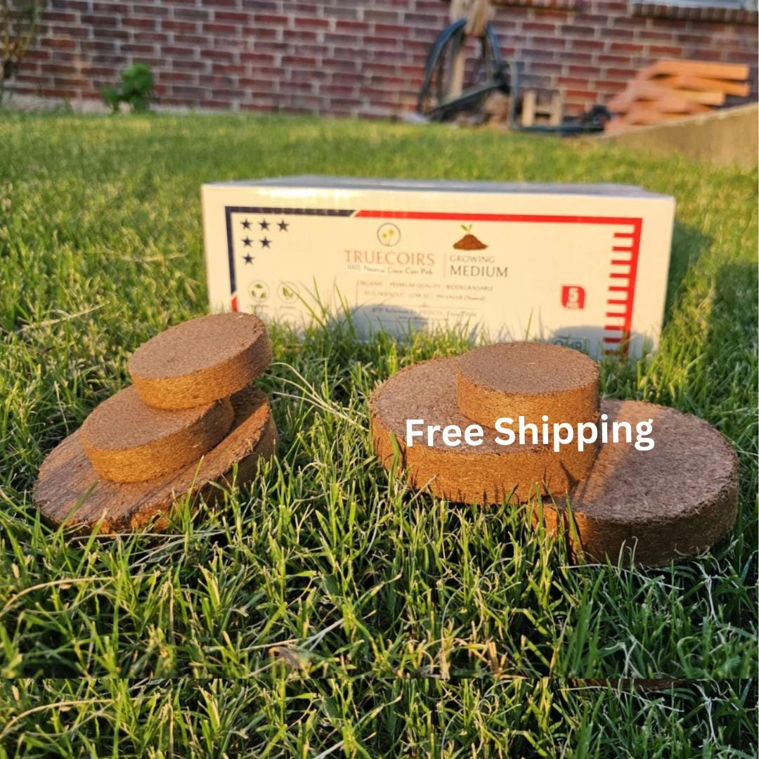 Organic Coco Coir Seed Starter Pellets, 10 Pcs (100mm/60mm) - Etsy