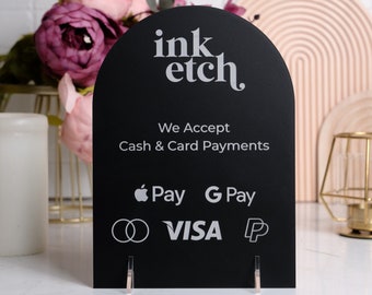 Personalised Custom Card Payments Sign, Credit Card Payments, Credit Card, Business Signage, Payment Sign, Event Sign, Show, Stall