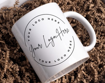 Company Logo Coffee Mugs, Branded Custom Logo Mug, Personalised Mug, Corporate Gifts, Create Your Own Mug