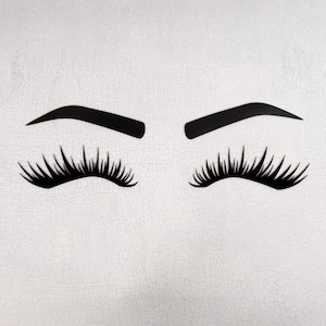 Acryl-Lash-Tech-Salon-Dekoration, selbstklebende Wimpern-Wandkunst, Wandkunst für Augenbrauen-Techniker Schönheitsklinik, Wimpern-Schönheitssalon-Business-Signage