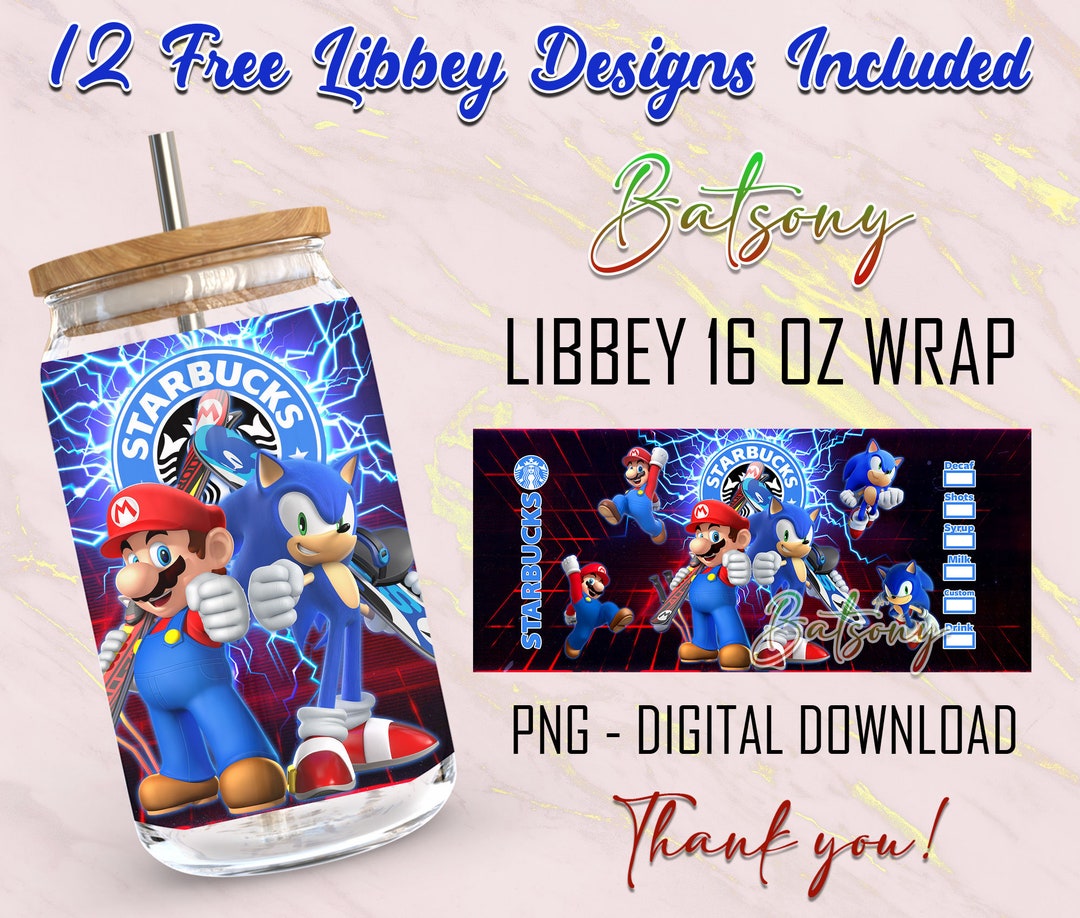 Movies Cartoon 16 Oz Libbey Glass Can Wrap Png Sublimation Digital ...
