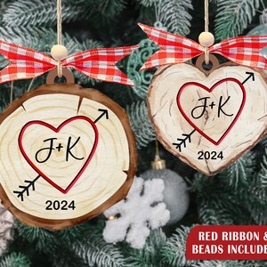 Love Crossed Arrows - Raw Cedar Ornament 3x3in Love Crossed Arrows - Raw Cedar Ornament 3x3in