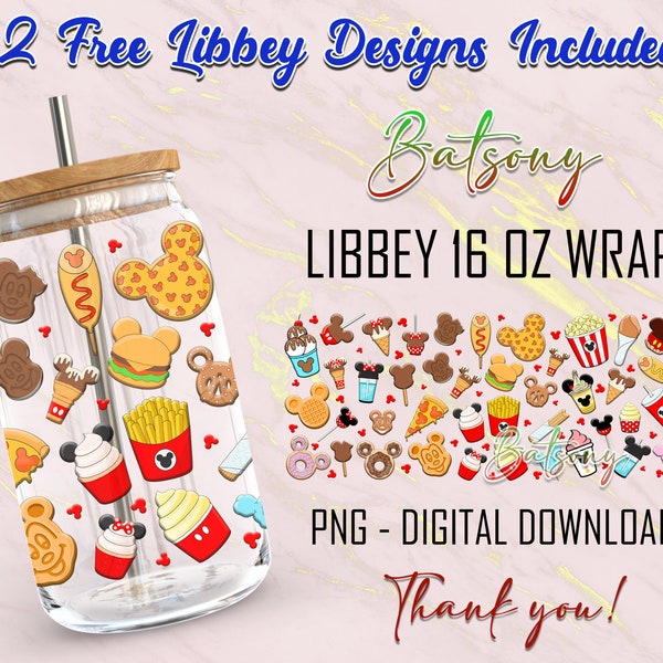 Movies Cartoon 16 Oz Libbey Glass Can Wrap Png Sublimation Digital Instant Download, Cartoon Libbey Png, Glass Cup, Coffee Cup, Glass Jar