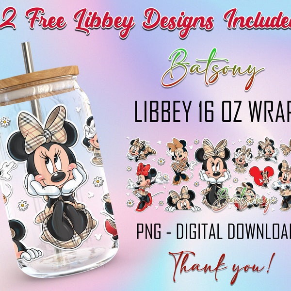 Films Cartoon 16 Oz Libbey Glass Can Wrap Png Sublimation Digital Instant Download, Cartoon Libbey Png, Tasse en verre, Tasse à café, Pot en verre