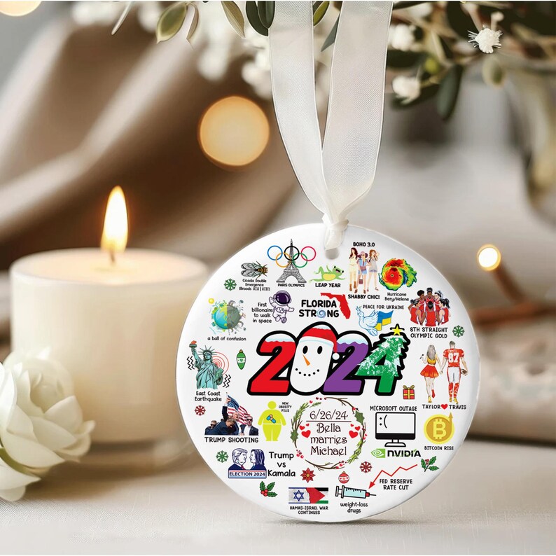 2024 Christmas Ornament, Presidential Election 2024 Ornament, Funny