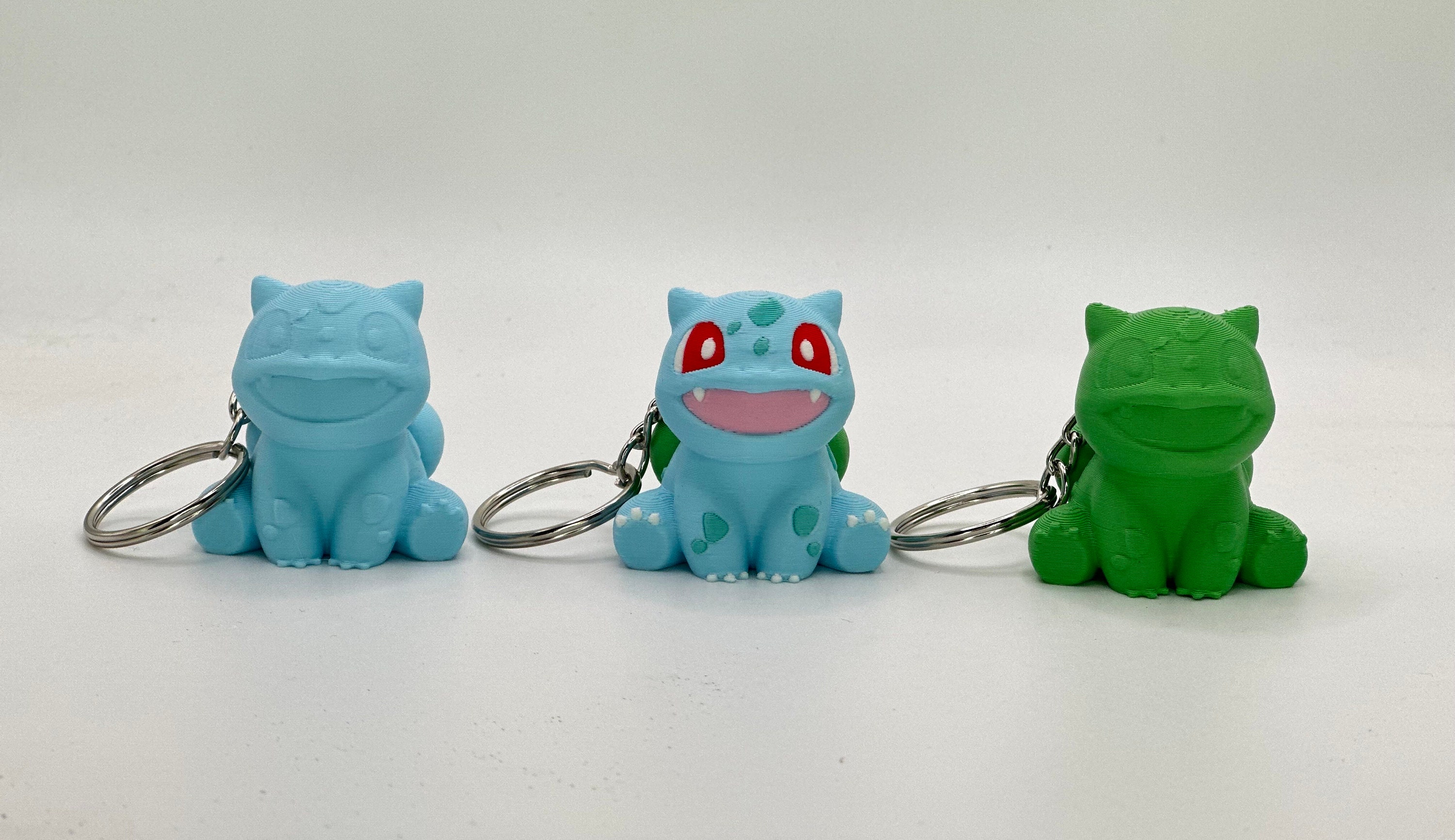 3D Printed Bulbasaur Keychain 3D Printed Pokemon Keychain Etsy