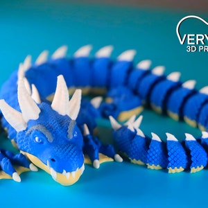 Horned Dragon Digital .STL File for 3dprinting, Flexi Dragon ...