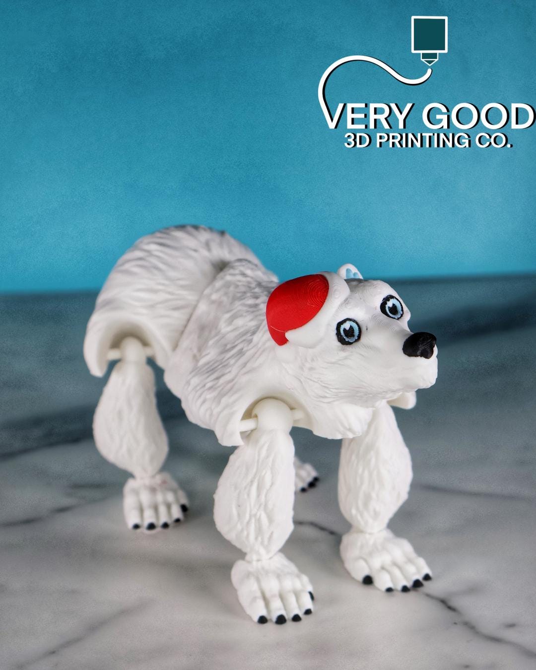 Flexi Bear & Polar Bear STL File: Articulating Fidget Figure (digital ...
