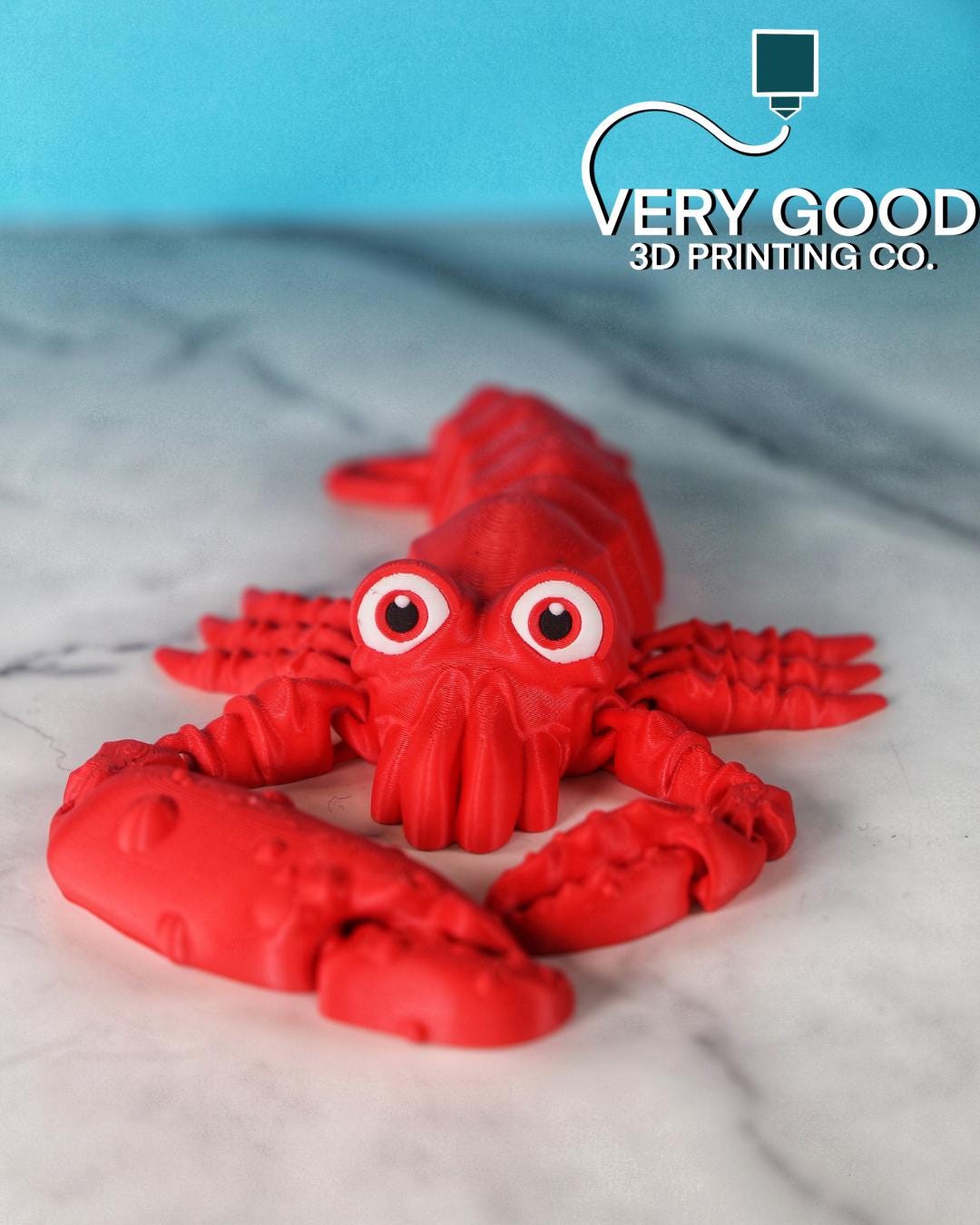 Cute Flexi Shrimp .STL File for 3dprinting, Pistol Shrimp, Articulated ...