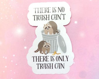 Funny Motivational Racoon Sticker Sassy Trash Panda Sticker sarcastic joke sticker for lap top or water bottle