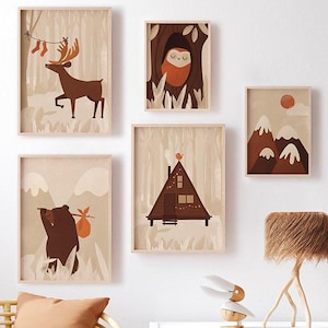 MOUNTAIN Poster - Set of 5