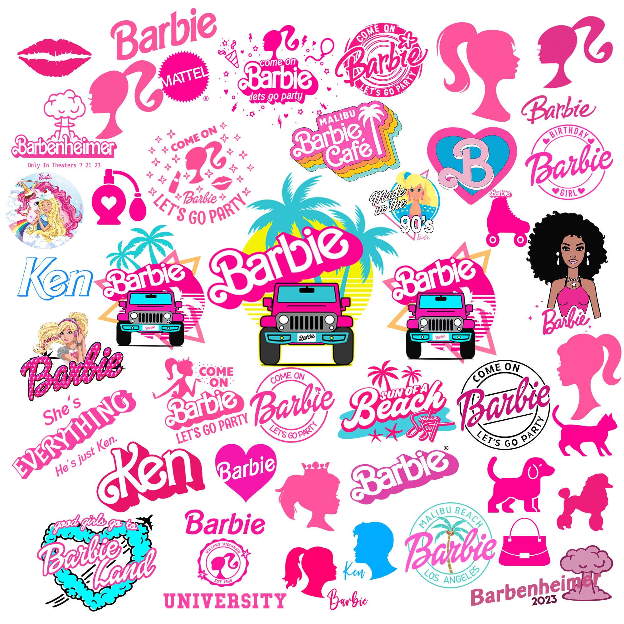 Barbie 87 Svg Png Jpg Bundel SVGbestand voor cricut Etsy Nederland