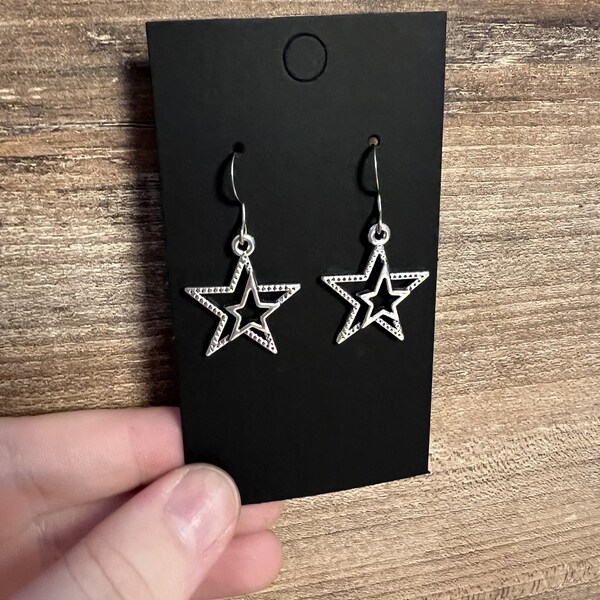 Star Earrings Silver / Y2K / Trendy Earrings / Silver