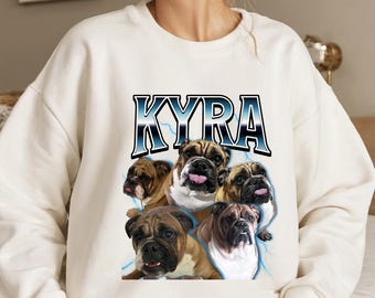 Custom Dog T-Shirt, Vintage Pet Shirt, Retro Collage Shirt, Pet Custom Vintage Shirt, Pet Photo, Custom Cat, Retro 90's Shirt, Custom Photo