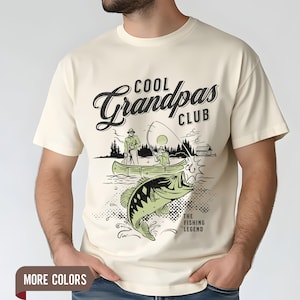 Comfort Colors Cool Grandpa Fishing Retro Fishing Gift for Grandpa Fishing Grandpa Funny shirt, Father's Day 2025, Grandfather Shirt, Gramps