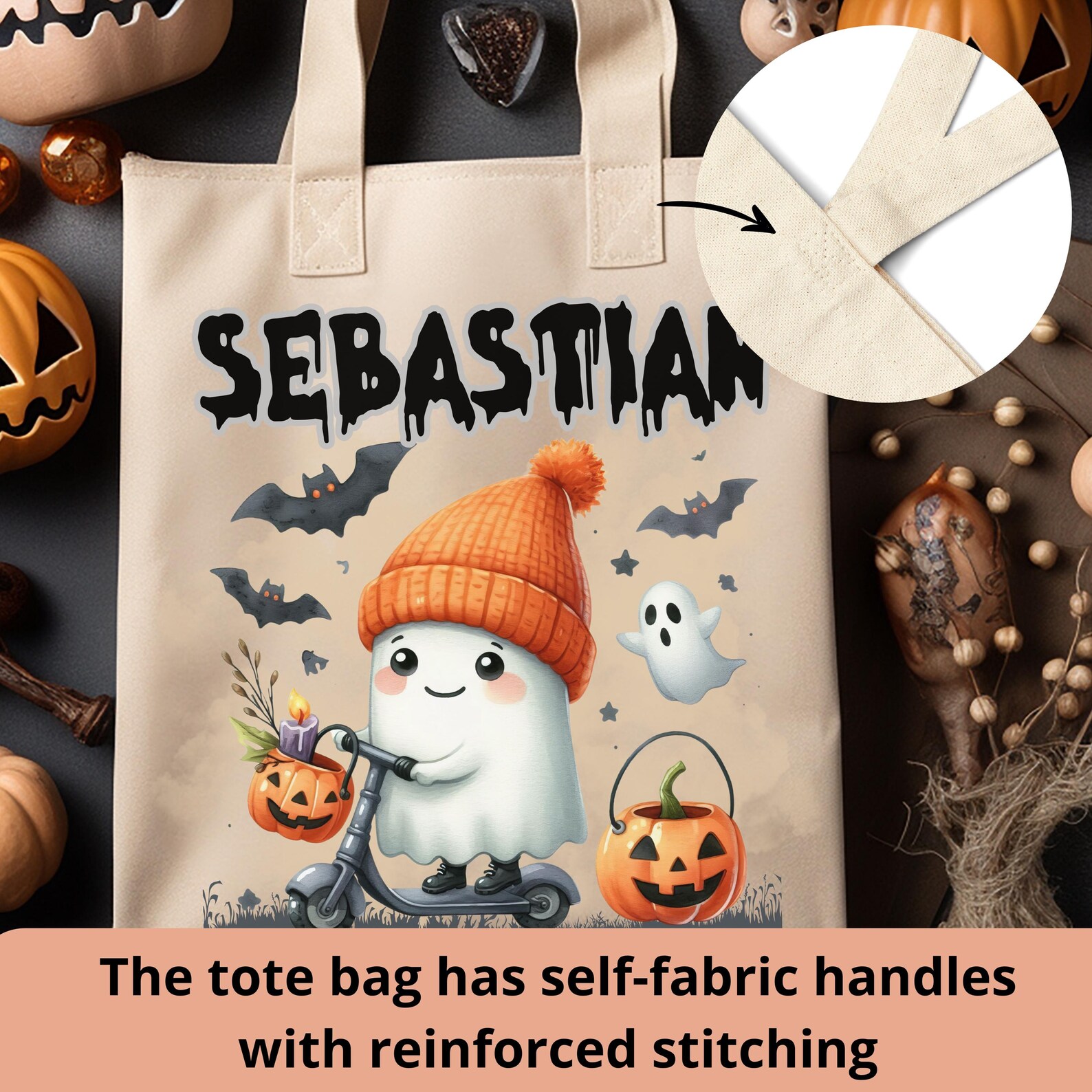 Halloween Trick Or Treat Tote Bag - Polkadot Box
