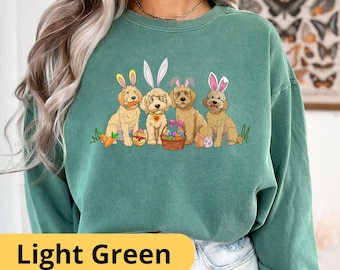 Easter Dogs Shirt, Comfort Colors® Cute Easter Dogs Shirt, Womens Dog Lover Easter Gift, Funny Easter Graphic Tee, Dog Mom Easter Gift