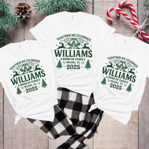 Personalized Family Christmas Shirt: Custom Last Name, Vintage Squad Tee
