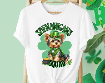 Shenanigans Squead, St Patricks Day Shirt, Saint Patricks Day Tee, Dog Lover Shirt, St Patricks Dog Gift, Dog Mom Shirt, Cute Dog shirt