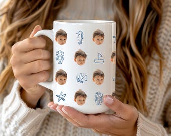 パーソナライズされたベビーフォトマグ：カスタムの子供またはペットの写真カップ