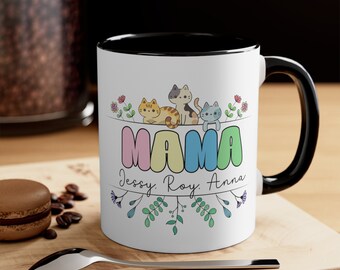 Custom Mom Mug, Mothers Day Mug, Custom Birth Month, Flower mug, Plant Mom Mug, Mother's Day Gift, Plant Lover Gift, Cat Mom Mug, Mommy Mug