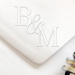 Personalisierter Hochzeit Präge-Hochzeit Präge-Benutzerdefinierter Präge-Stempel-Initialen Präge-Benutzerdefinierter Präge-Stempel-Monogramm Präge