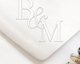 Personalized Wedding Embosser-Wedding Embosser-Custom Embosser Stamp-Initials Embosser-Custom Embosser Stamp-Monogram Embosser