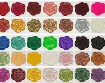 100pcs small bags of sealing wax granules，wax beads，wax melts，wax seal beads ，60-color wax seal stamp wax granules, octagonal wax granules