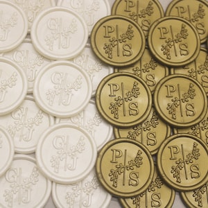 Hochzeit Wachs Siegel Aufkleber, Personalisierter Wachs Siegel Aufkleber, Hochzeitseinladungen, Handgemachter Wachs Siegel Aufkleber, Personalisierter Wachs Siegel Aufkleber
