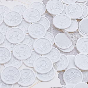 Wax Seal-Wedding Invitation Seals, Wax Seal-Envelope Seals,Custom Wax Seals|Handmade Wax Seal Stickers|Self-Adhesive Wax Seal|Initial