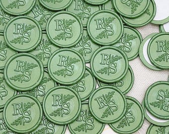 Personalized wax seal stickers, Handmade wax seal stickers, Initials wax seal,Custom wax seal for wedding invitation, Custom logo wax seals