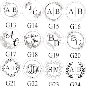 personalizza il tuo design, sigilli di cera personalizzati, sigilli di cera per iniziali di nozze, set di sigilli di cera personalizzati per inviti di nozze