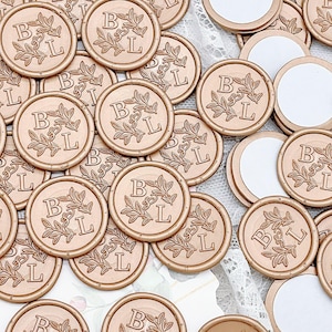 60 Designs Personalized Wax Seal Stickers Handmade Wax Seal Sticker, Wax Seals with adhesive backing, Personalized wax seals