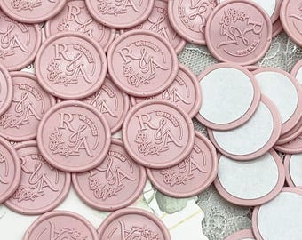 Wedding wax seal sticker, Personalised wax seal sticker, Wedding invitations, Handmade wax seal stickers ,Custom wax seal stickers