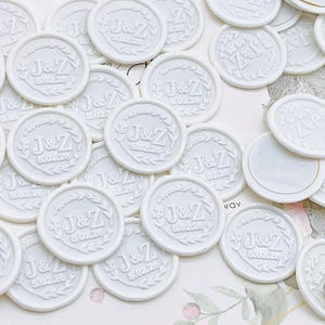 Wax Seal-Wedding Invitation Seals, Wax Seal-Envelope Seals,Custom Wax Seals|Handmade Wax Seal Stickers|Self-Adhesive Wax Seal|Initial