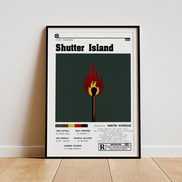 Shutter Island Minimalist Movie Poster (DIGITAL) - MoviePoster