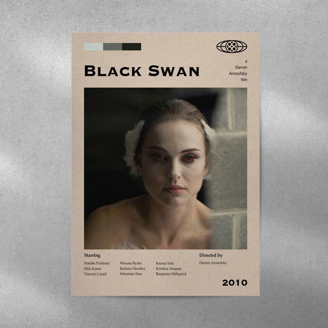 Black Swan Retro Movie Poster Print Minimalist Movie Poster Retro ...