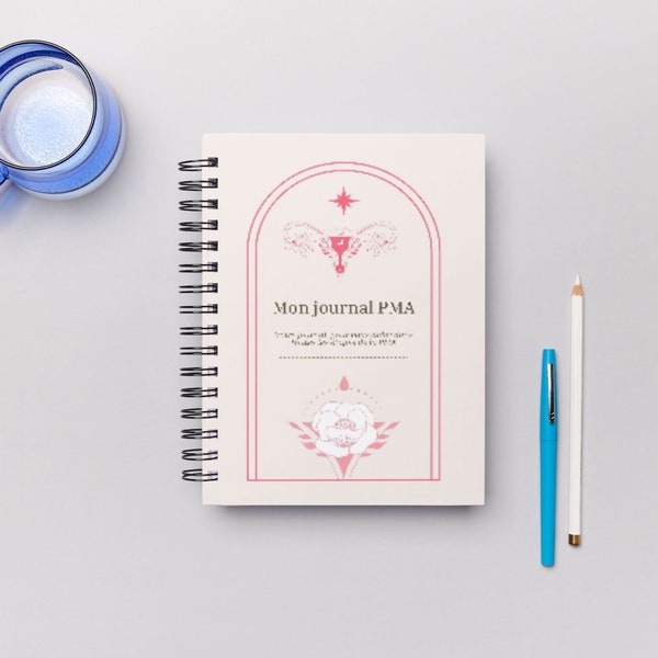 PMA PDF journal, IVF planning, printable, medically assisted procreation planner, A4, A3, future mothers, infertility,