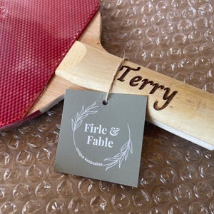 Raqueta de tenis de mesa personalizada / Raqueta de ping pong grabada / Raqueta de tenis de mesa con nombre personalizado / Regalo deportivo para él/ella imagen 11