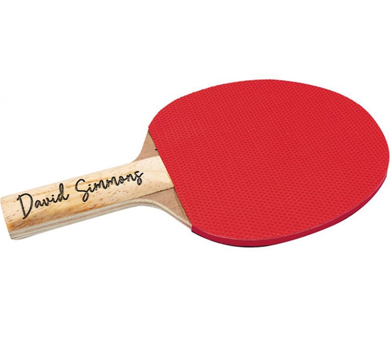 Raqueta de tenis de mesa personalizada / Raqueta de ping pong grabada / Raqueta de tenis de mesa con nombre personalizado / Regalo deportivo para él/ella imagen 17