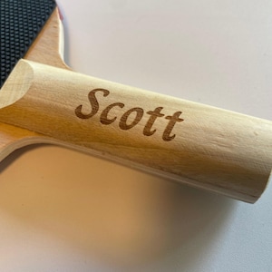 Raqueta de tenis de mesa personalizada / Raqueta de ping pong grabada / Raqueta de tenis de mesa con nombre personalizado / Regalo deportivo para él/ella imagen 10