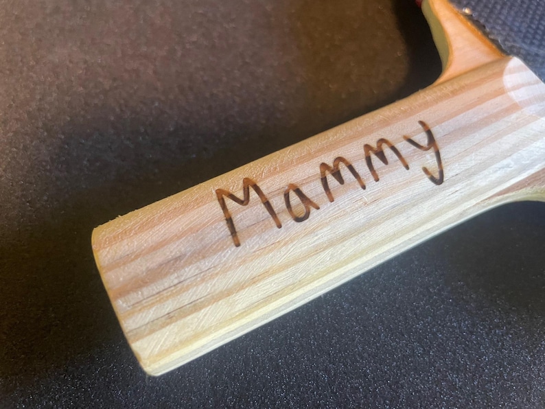 Raqueta de tenis de mesa personalizada / Raqueta de ping pong grabada / Raqueta de tenis de mesa con nombre personalizado / Regalo deportivo para él/ella imagen 8