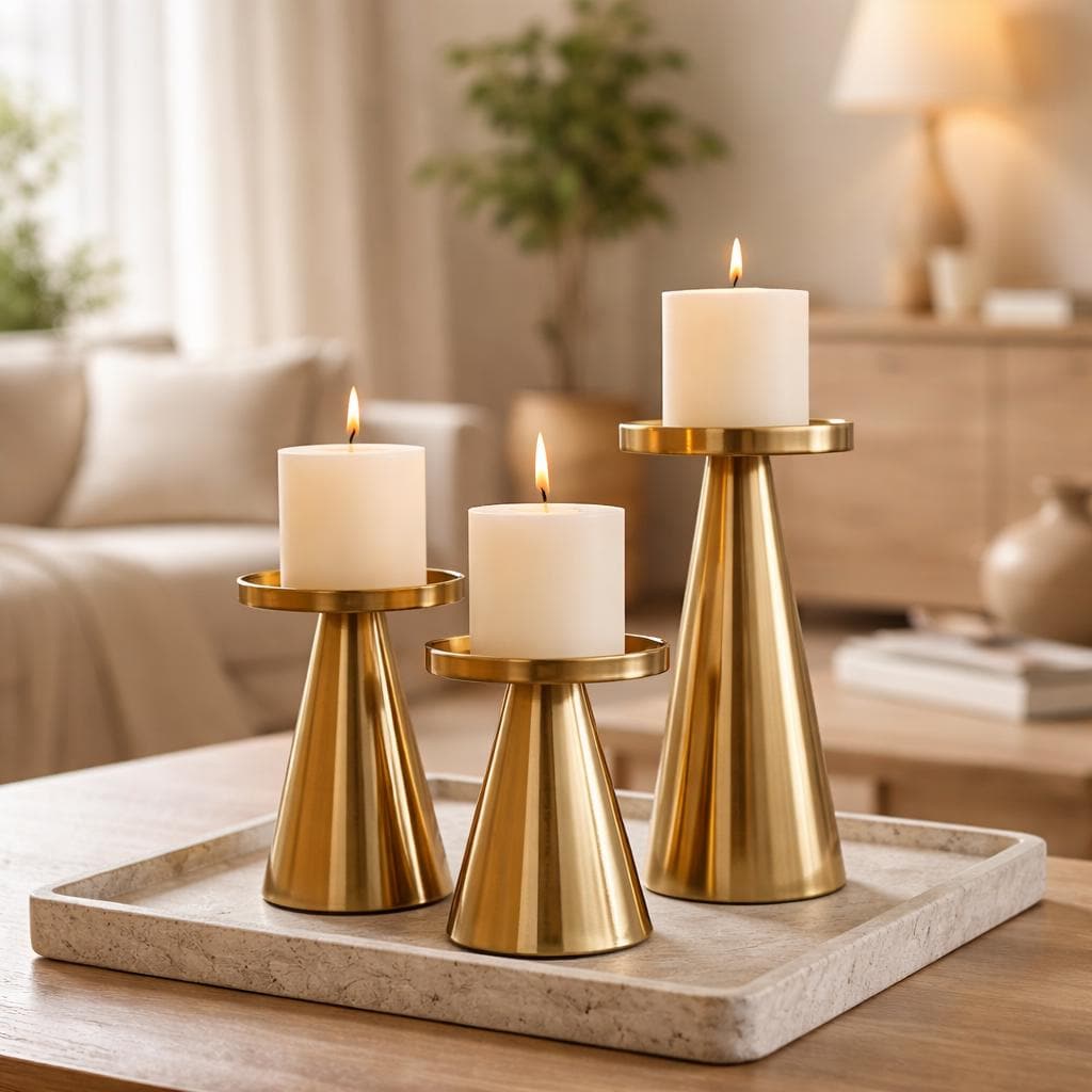 Gold candle holder - Etsy 日本
