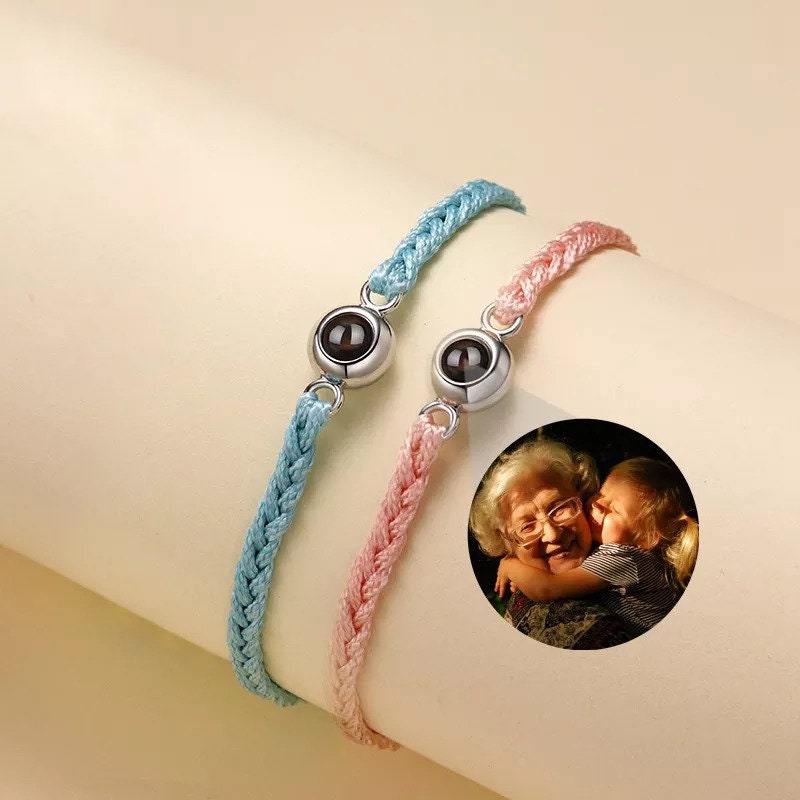 Pulsera de proyección para hombre Pulseras de fotos para Etsy España