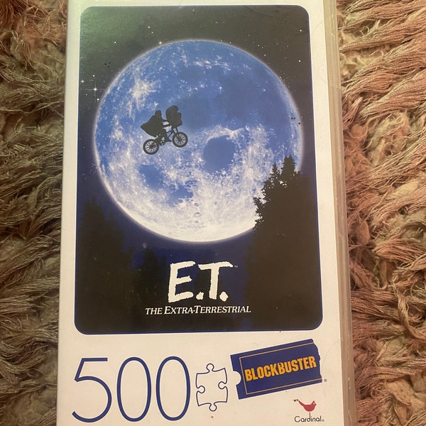 E.T The Extra-Terrestrial 500 piece blockbuster video jigsaw puzzle BNIB - vintage