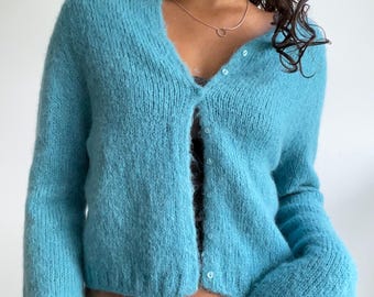 Santiago simple cardigan knitting pattern