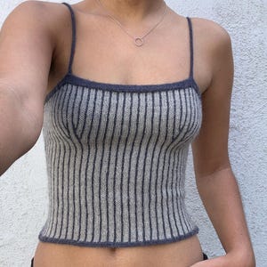 Porto Pinstripe top knitting pattern