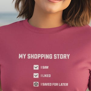 Basic Living Quote t-shirts Basic Minimalism Apparel Funny Minimalist Unisex Tee Minimalist Woman Men Top My Shopping Story Shirt Beach