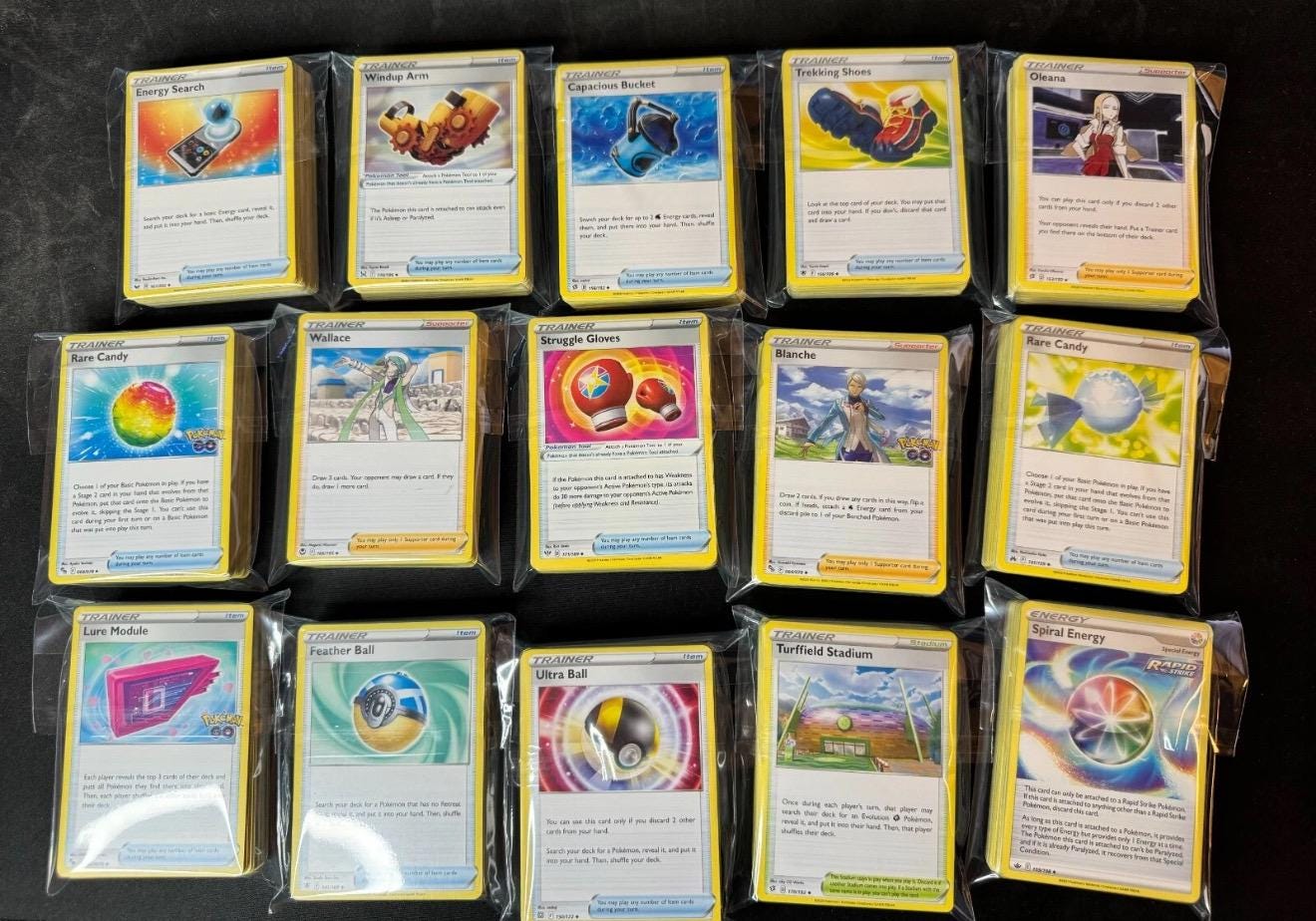 200 Pokemon Trainer Cards - Authentic! Stadium/item/supporter/trainer ...