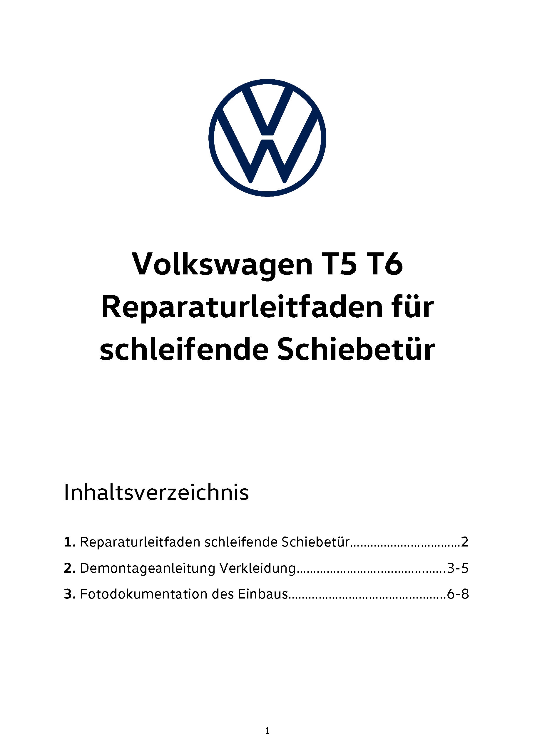 Volkswagen T5 T6 schleifende Schiebetür Verkleidung Reparatursatz -   Österreich